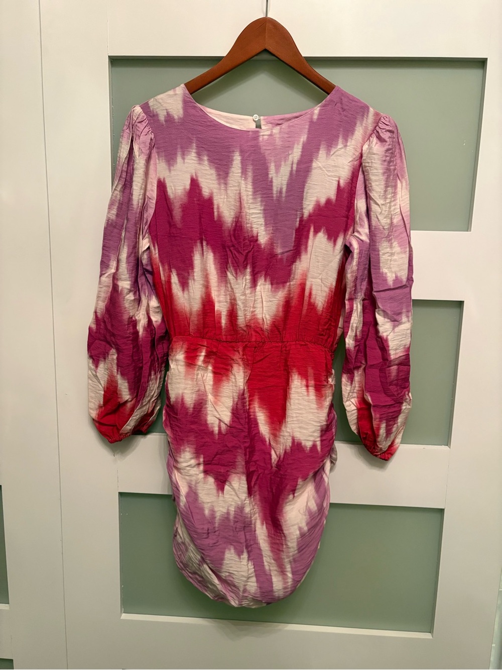 Maje Ritie Tie Dyed Open Back Dress Size 36